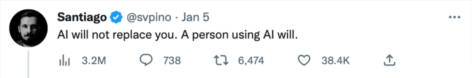 Ai will not replage you